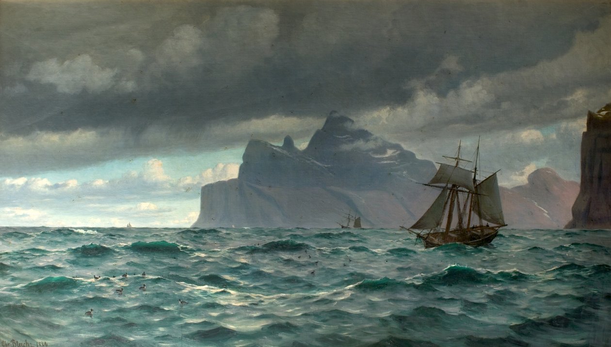 Cape North, Island, 1884 av Christian Vigilius Blache