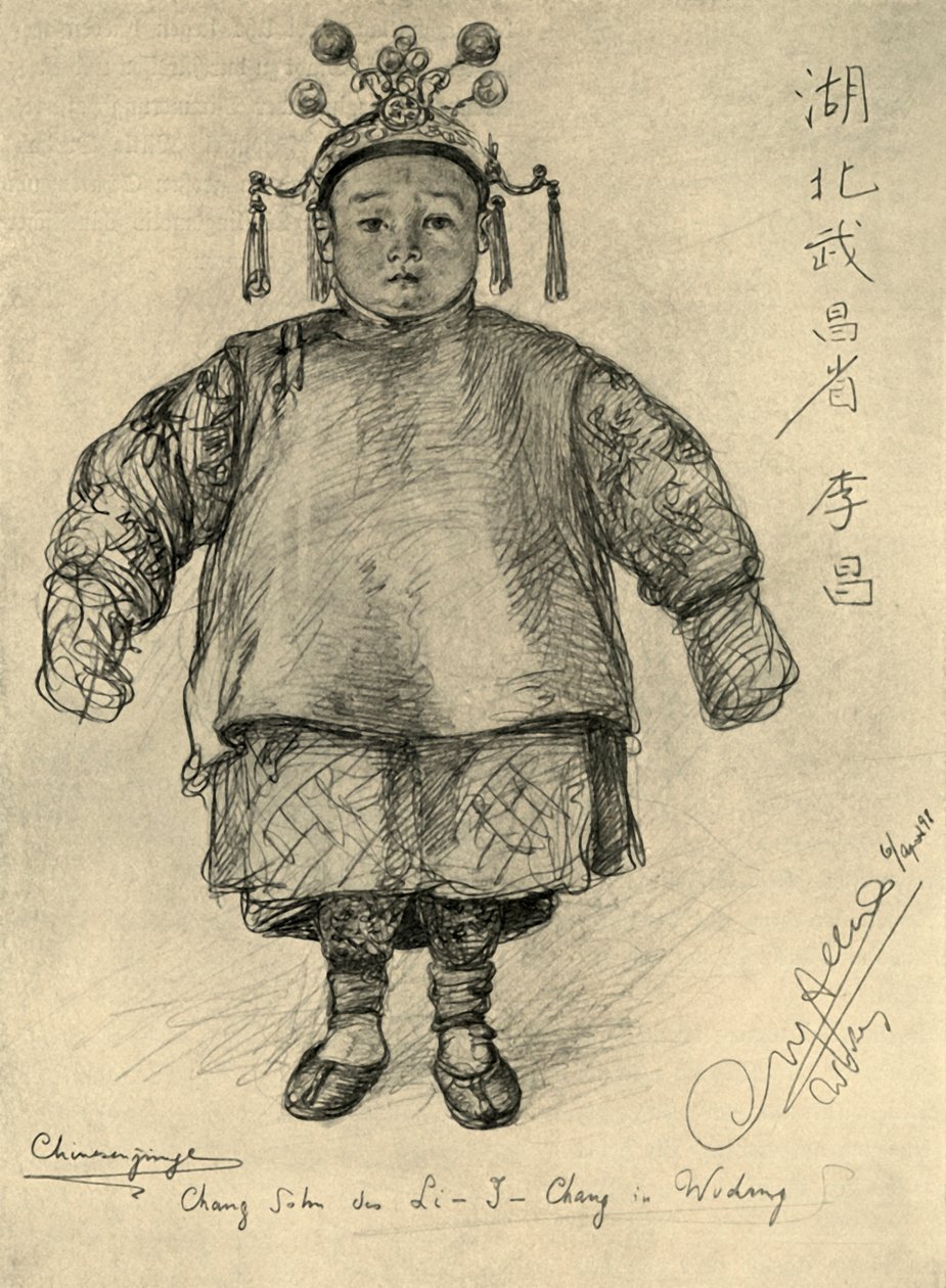 Chang - kinesisk pojke, Wudong, 1898. av Christian Wilhelm Allers