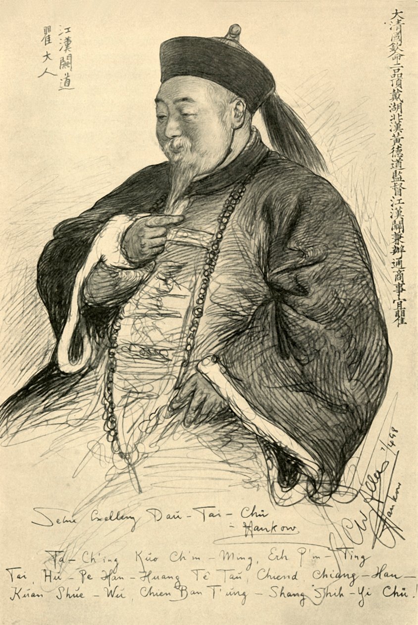 Hans excellens Dao-Tai-Chu, Hankow, Kina, 1898. av Christian Wilhelm Allers