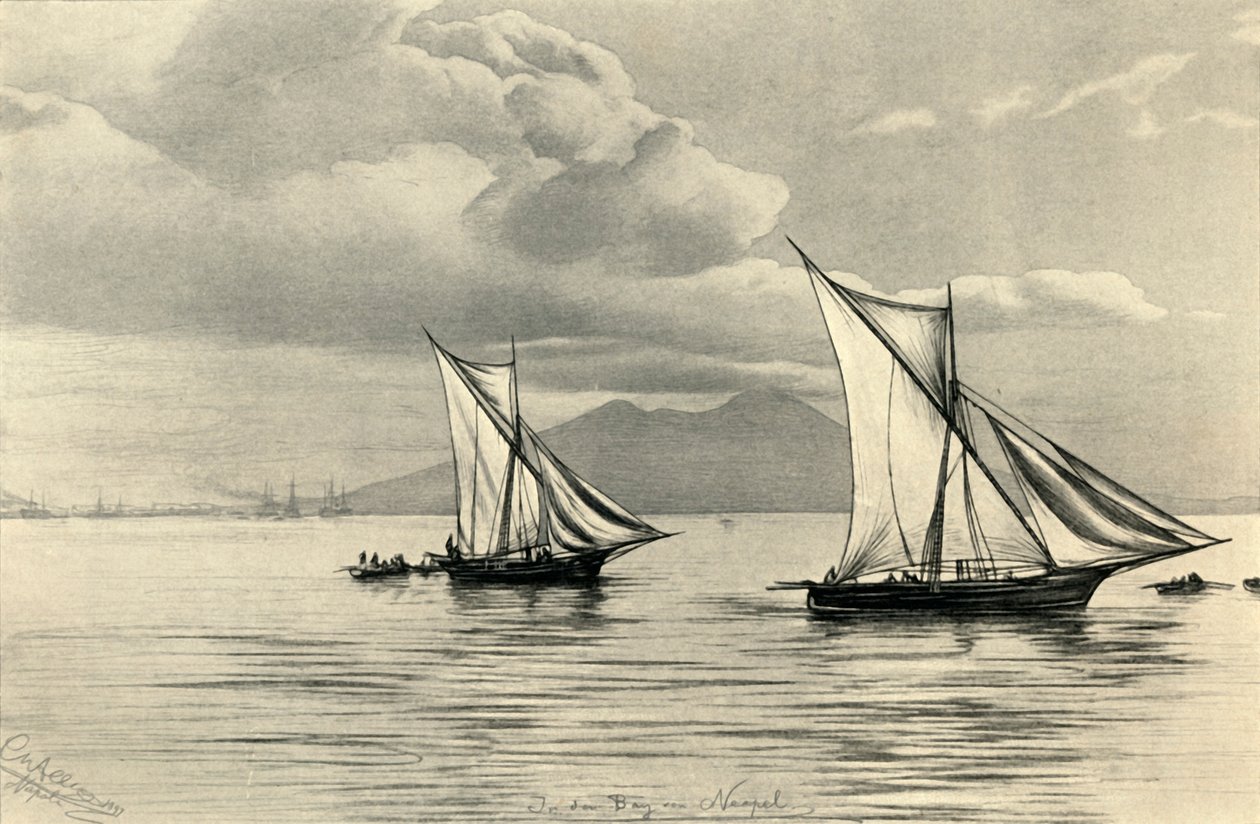 I Neapelbukten, 1898. av Christian Wilhelm Allers