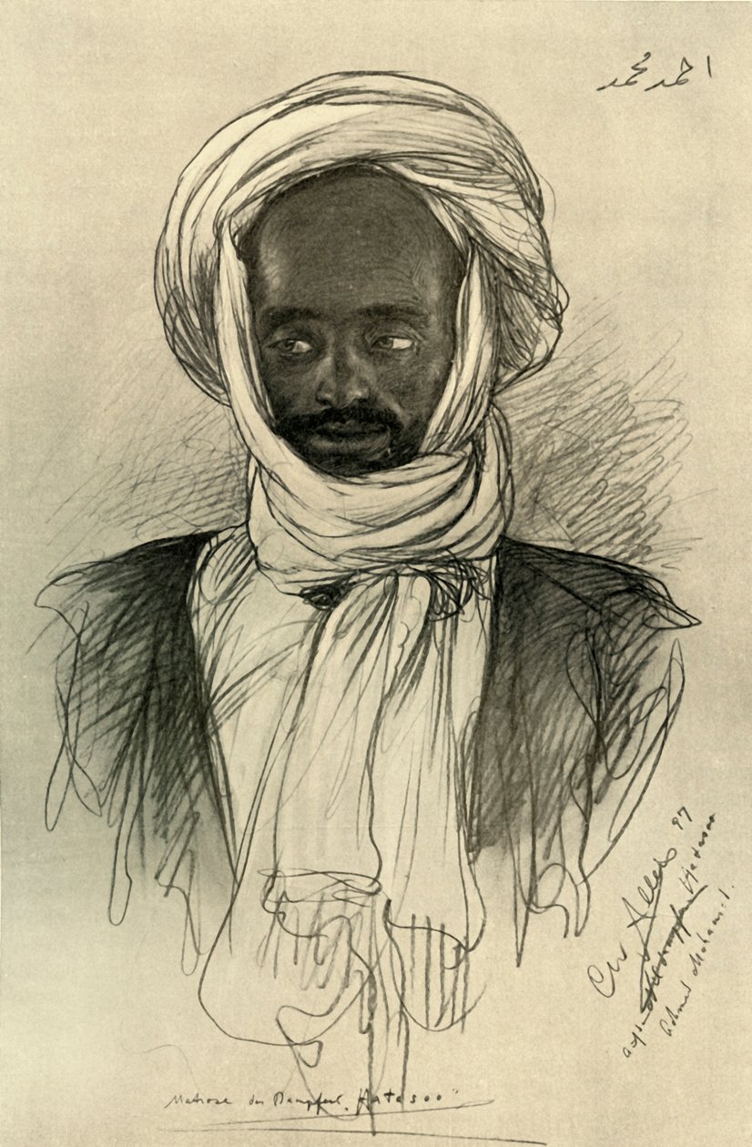 Man ombord på "Hatasoo"-ångbåten, Egypten, 1898. av Christian Wilhelm Allers