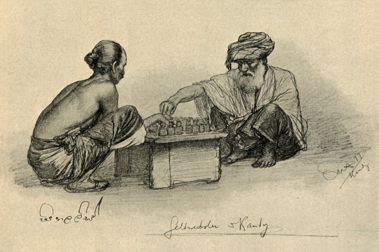 Pengar[långivare], Kandy, Ceylon, 1898. av Christian Wilhelm Allers