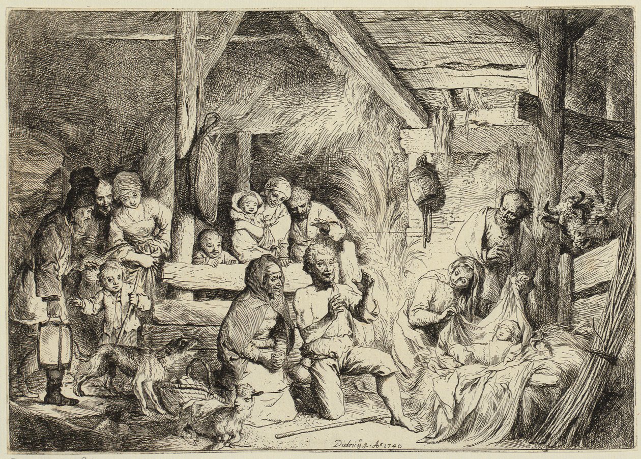 Herdarnas tillbedjan av Christian Wilhelm Ernst Dietrich