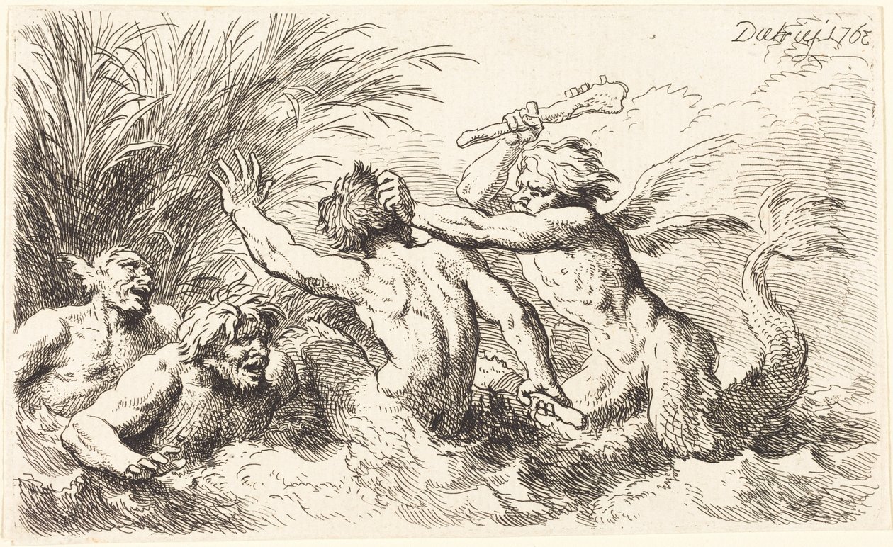 Stridande tritoner av Christian Wilhelm Ernst Dietrich