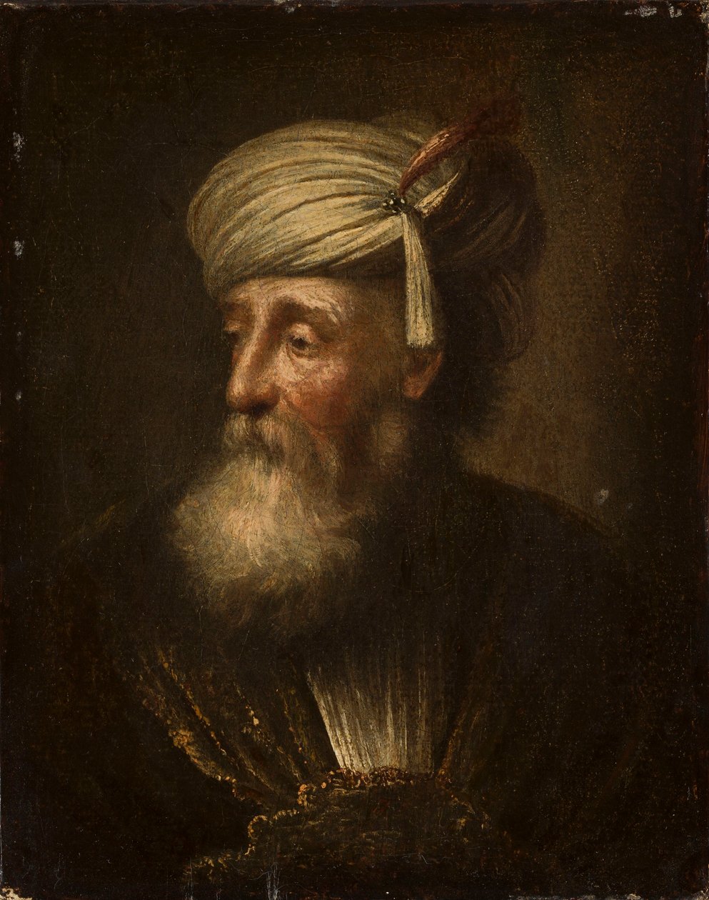 Porträtt av en gammal man av Christian Wilhelm Ernst Dietrich