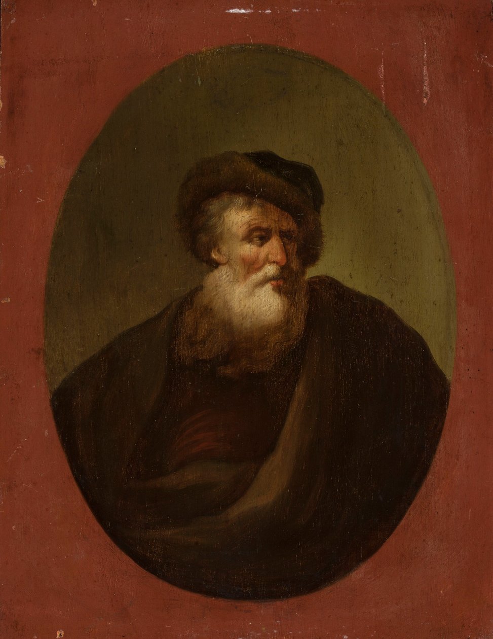Gammal man som blickar åt höger av Christian Wilhelm Ernst Dietrich