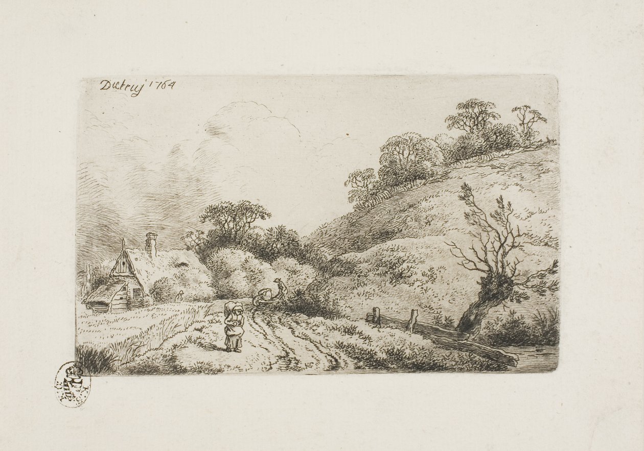 Cornfield (Rembrandt Manner) av Christian Wilhelm Ernst Dietrich