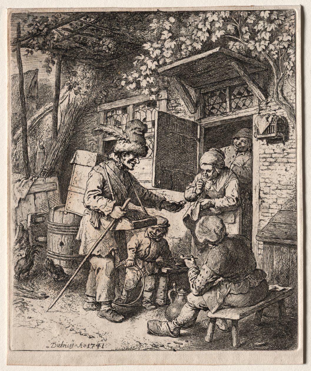 Handlaren av Christian Wilhelm Ernst Dietrich