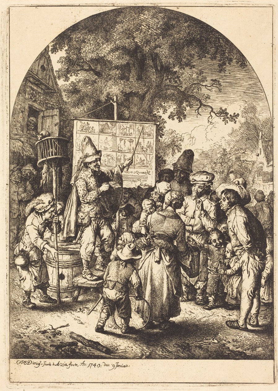 Sångaren på landsbygdsmarknaden av Christian Wilhelm Ernst Dietrich