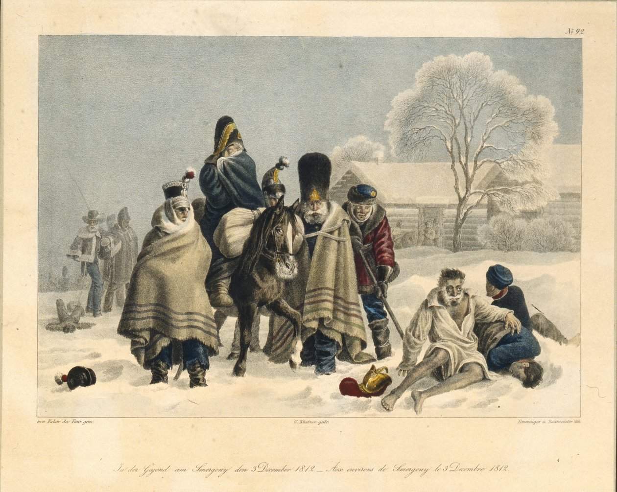 Nära Smarhon den 3 december 1812, 1820-talet av Christian Wilhelm Faber du Faur von