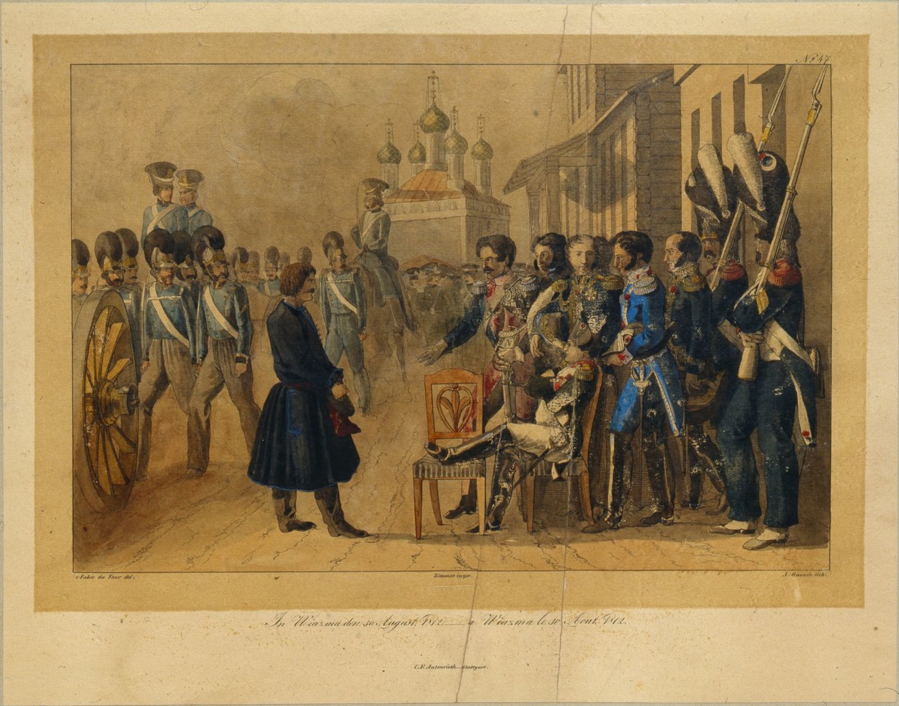 Vyazma den 30 augusti 1812, 1820-talet av Christian Wilhelm Faber du Faur von