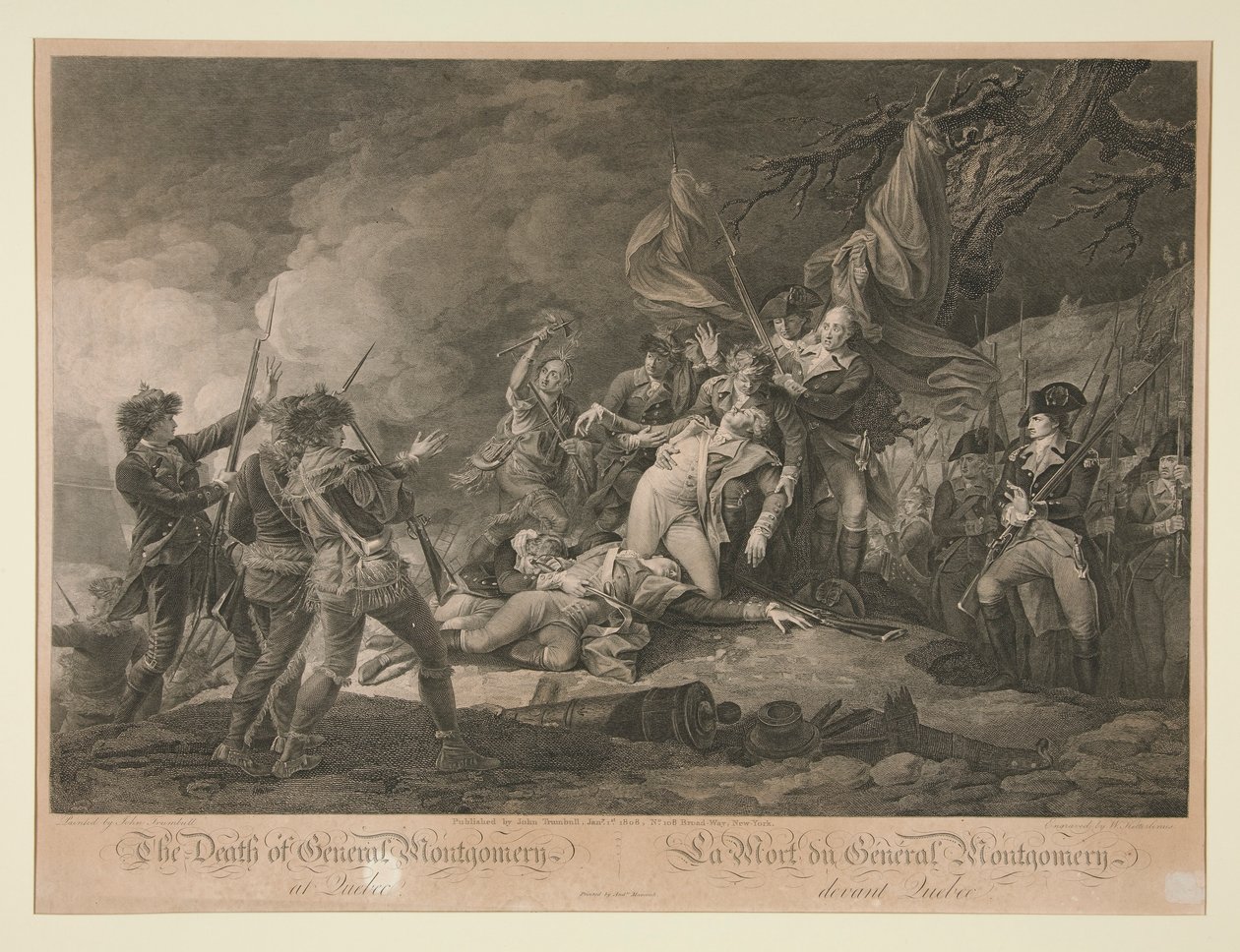 General Montgomerys död av Quebec av Christian Wilhelm Ketterlinus