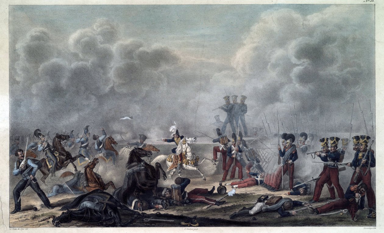På slagfältet i Borodino (bataille de la Moskova av Christian Wilhelm von Faber du Faur