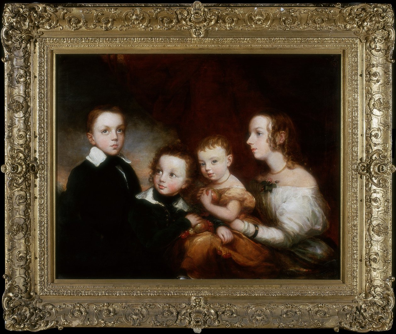 En grupp barn, ca 1850 av Christina Robertson