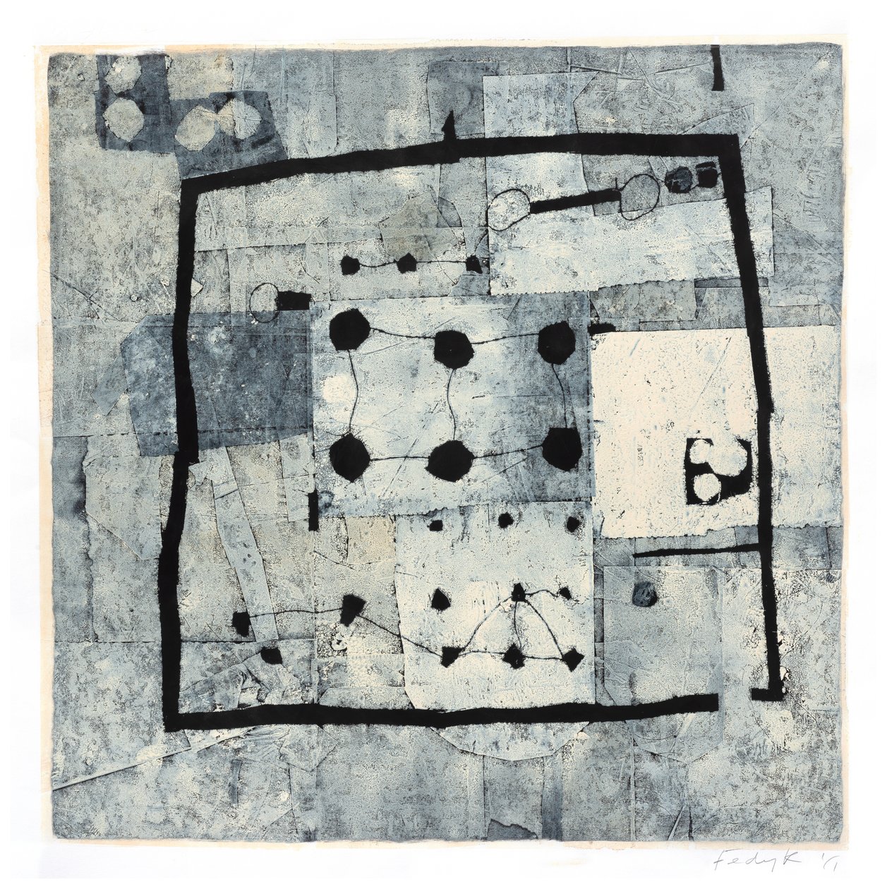 Living Air, 2017 (monotypi på papper) av Christina Fedyk