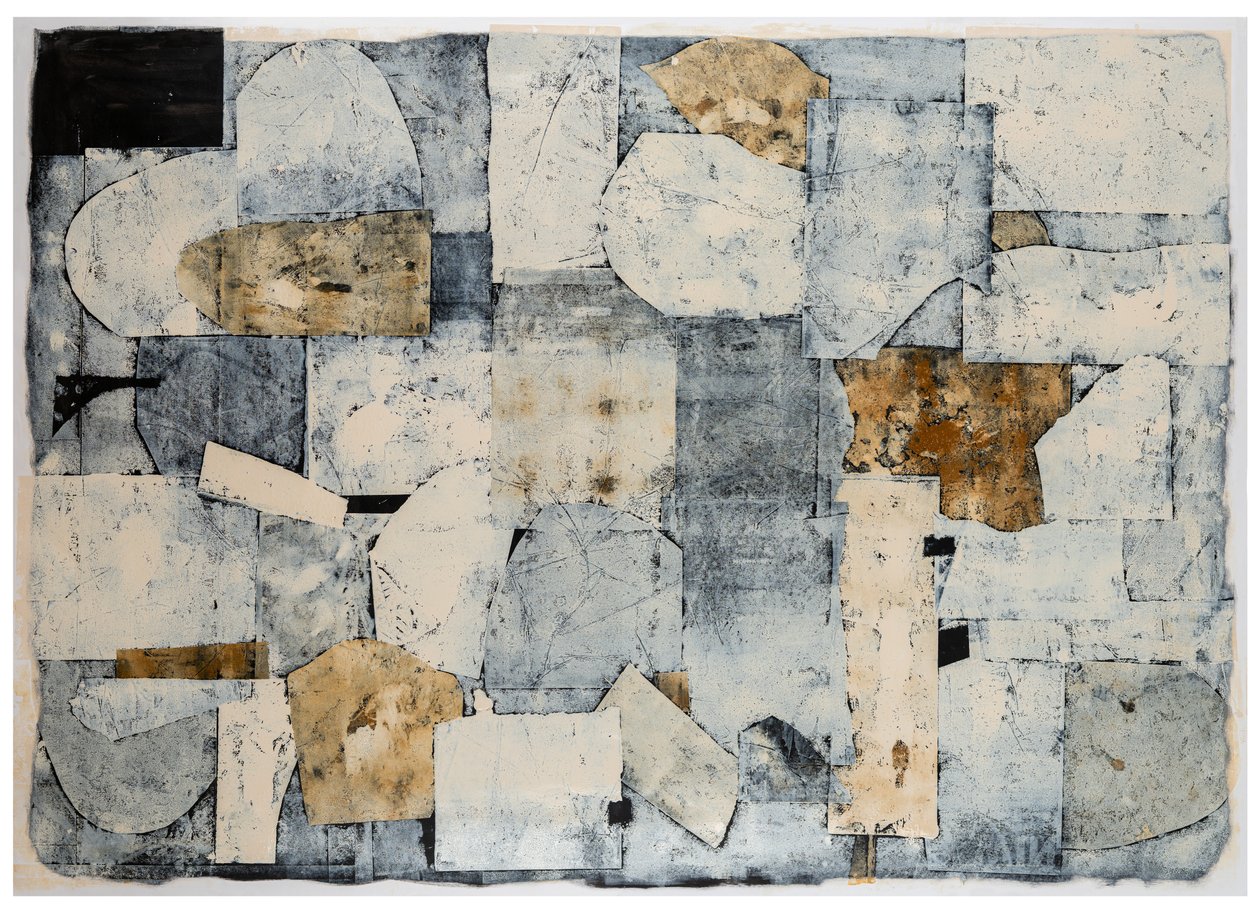 Raising Gold, 2017 (monotypi på papper) av Christina Fedyk