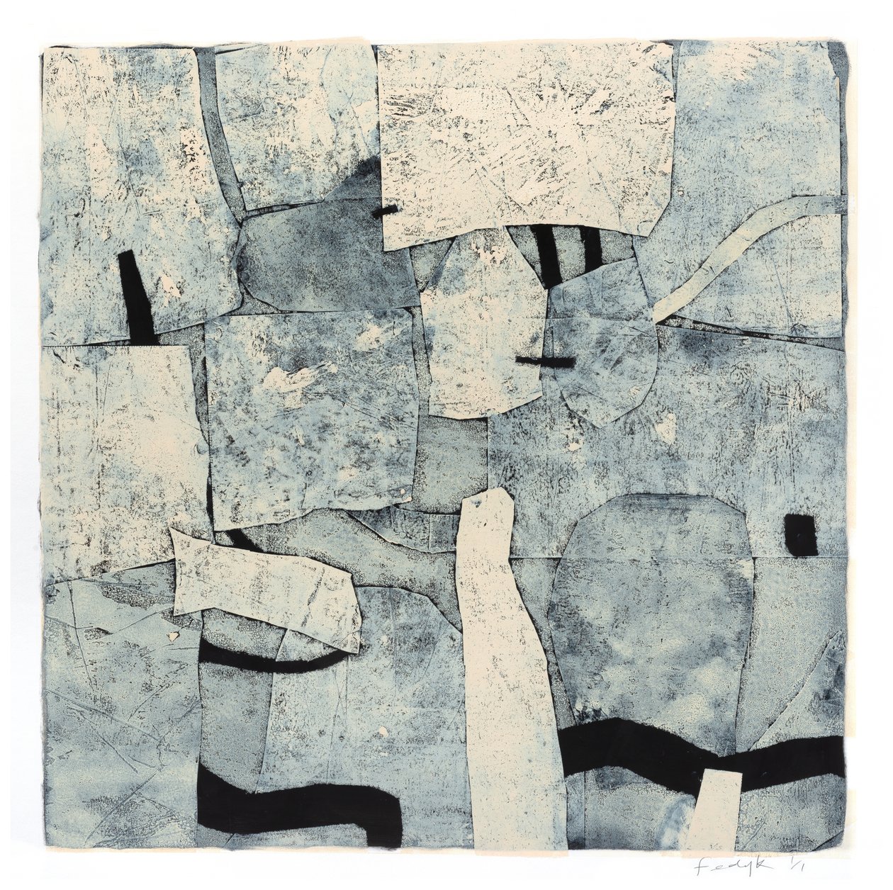 Way Station, 2016 (monotypi på papper) av Christina Fedyk