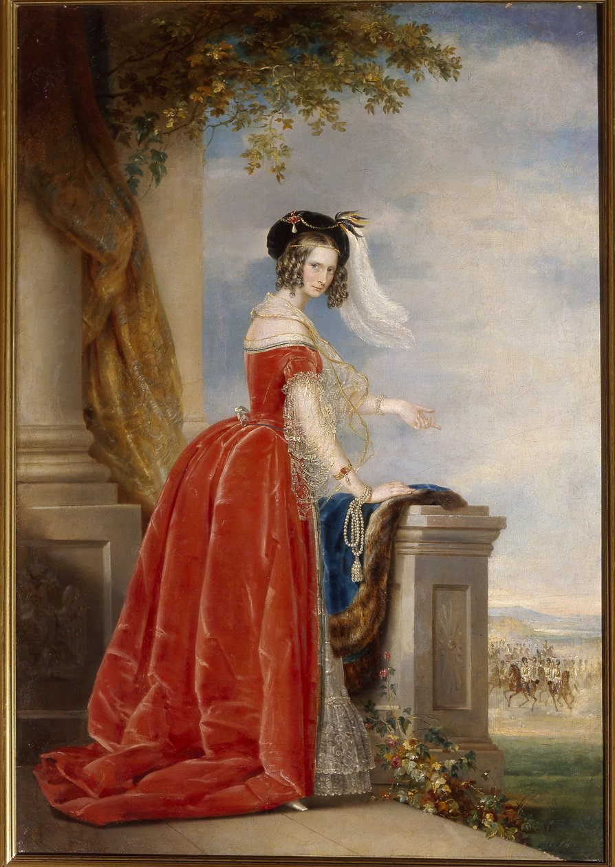 Porträtt av kejsarinnan Alexandra Feodorovna, efter 1840 av Christina Robertson
