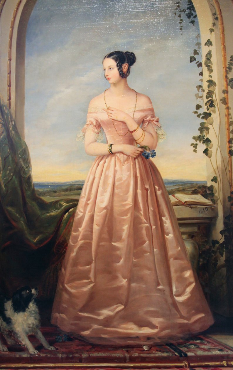 "Porträtt av storhertiginnan Alexandra Nikolaevna", 1840. av Christina Robertson