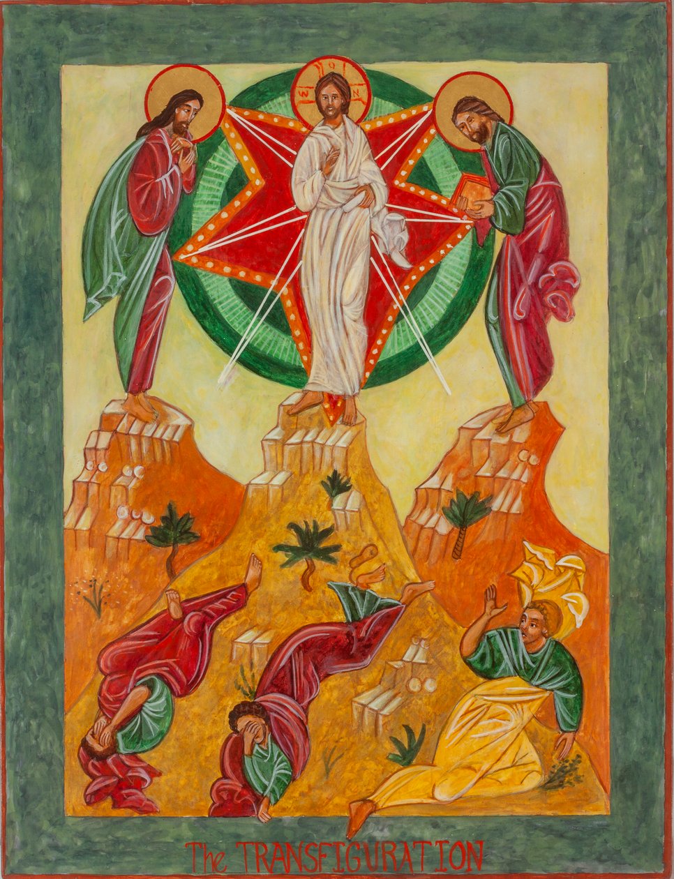 The Transfiguration, 2001 (äggtempera, trä, bladguld) av Christine Hales