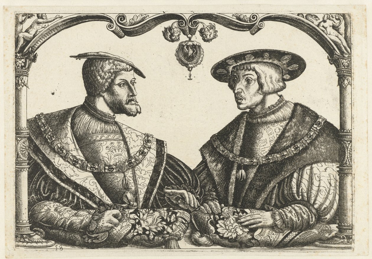 Karl V och Ferdinand I av Christoffel Bockstorffer