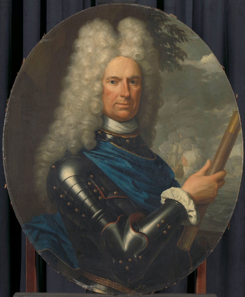 Porträtt av konteramiral Arent van Buren av Christoffel Lubienitzki
