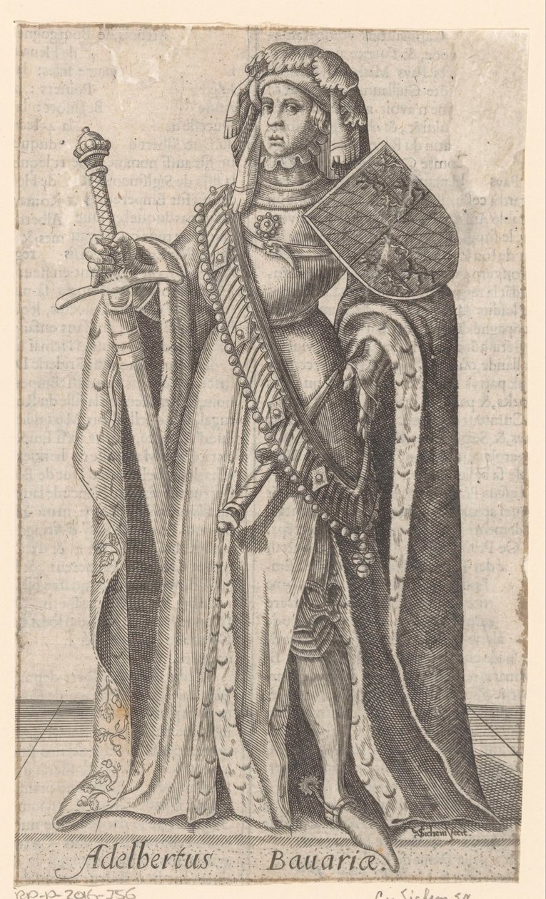Porträtt av Albrecht van Beieren, greve av Holland, Hainaut och Zeeland av Christoffel van Sichem (I)