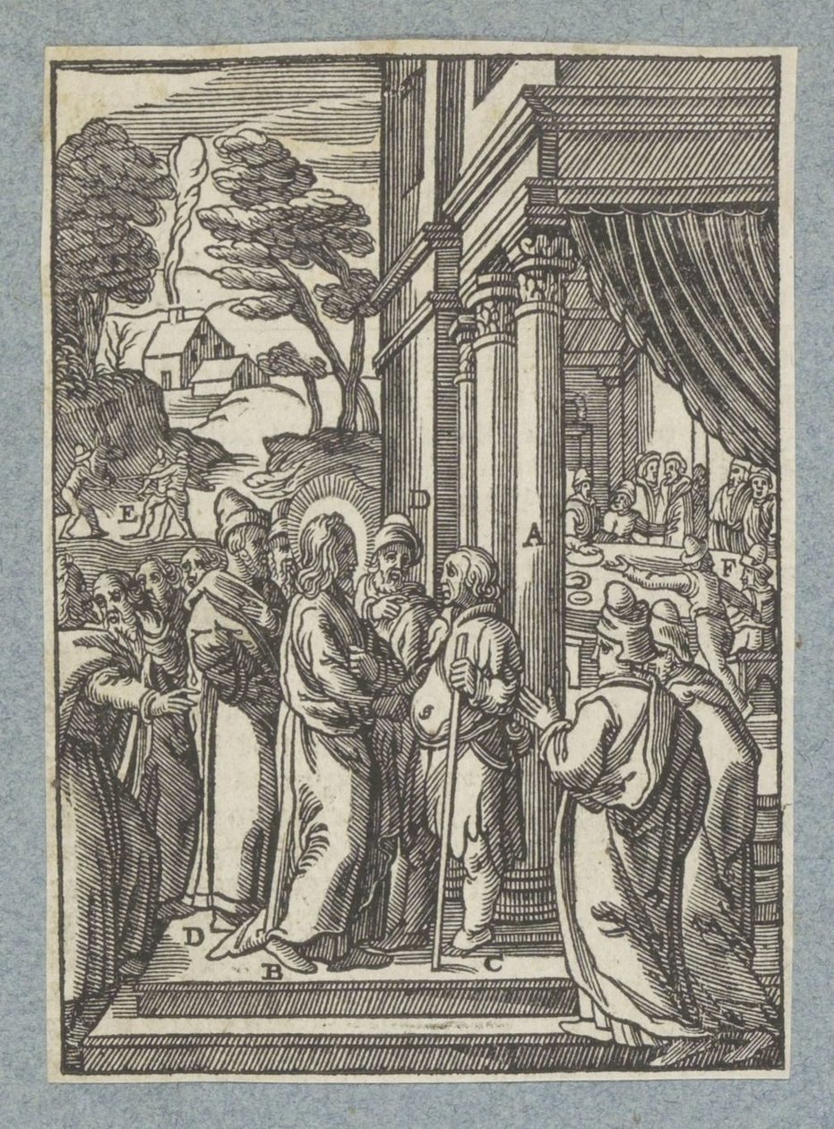 Kristus botar en man med vattusot på sabbaten av Christoffel van Sichem (II)