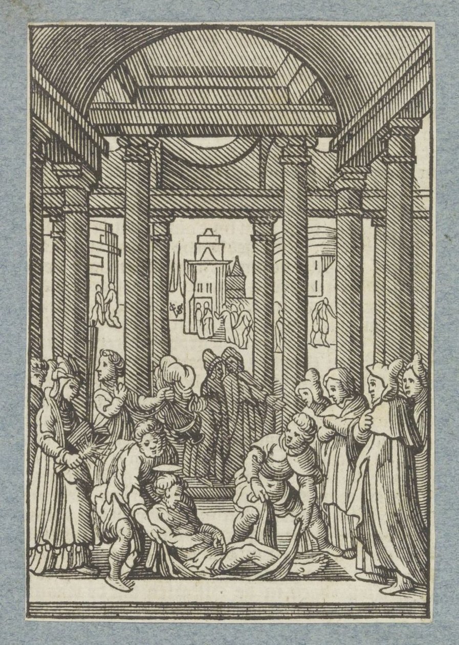 Begravning av Stefan av Christoffel van Sichem (II)