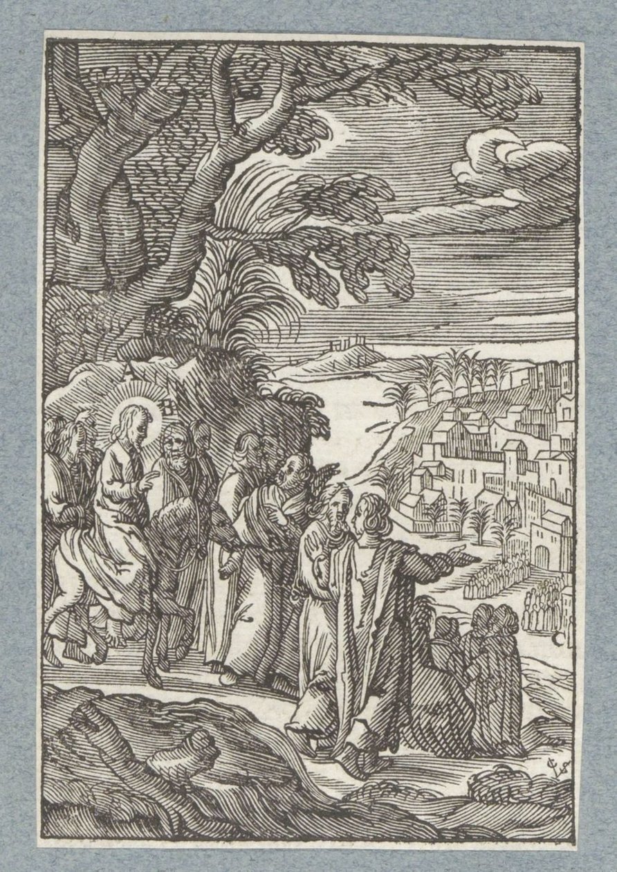Inträde i Jerusalem av Christoffel van Sichem (II)