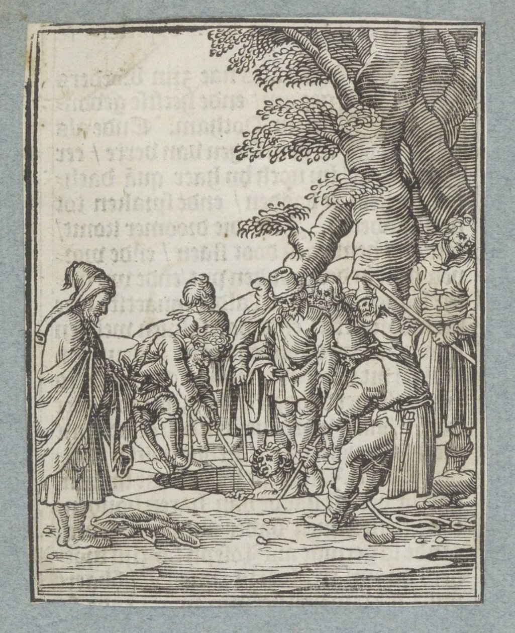 Josef dras upp ur en brunn av sina bröder av Christoffel van Sichem (II)