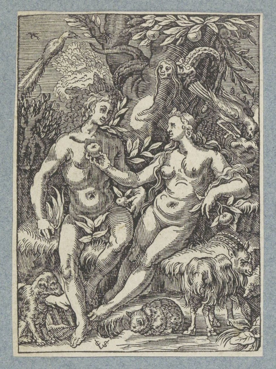 Fall med kvinnlig orm av Christoffel van Sichem (II)