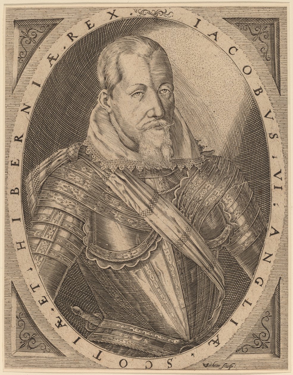 James I, kung av Storbritannien av Christoffel van Sichem I