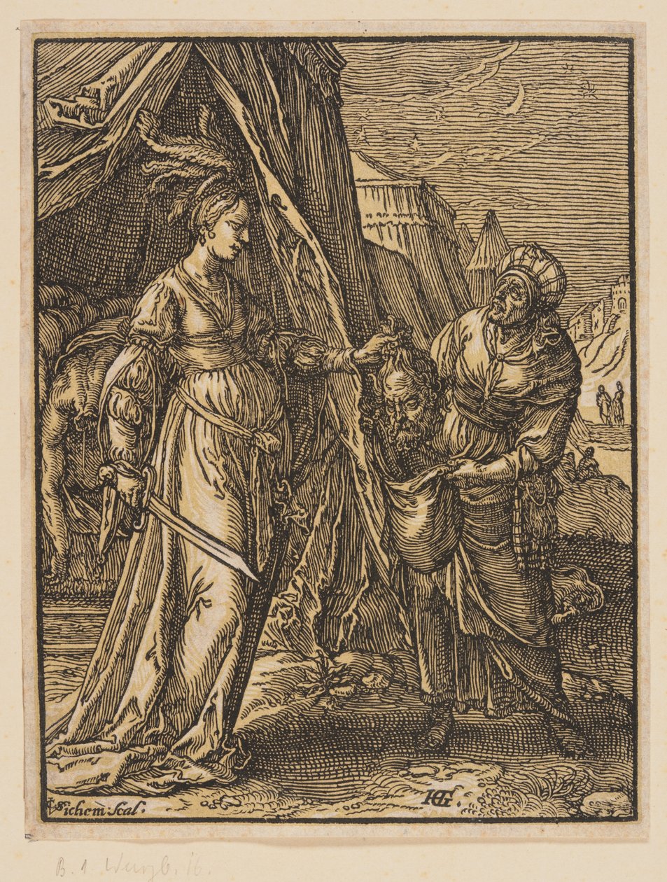 Judith med Holofernes huvud av Christoffel van Sichem I