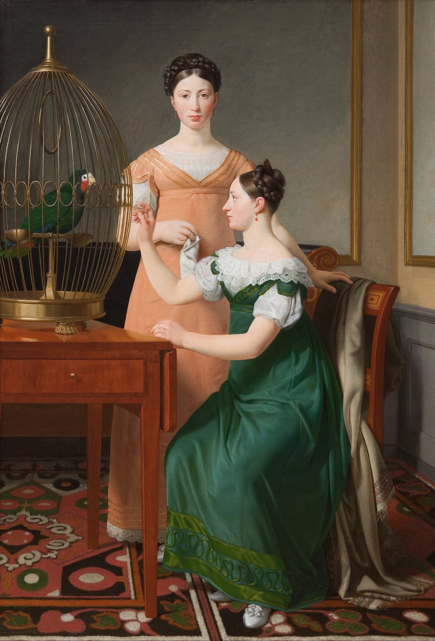 Bella and Hanna. The Eldest Daughters of M.L. Nathanson  av Christoffer Wilhelm Eckersberg