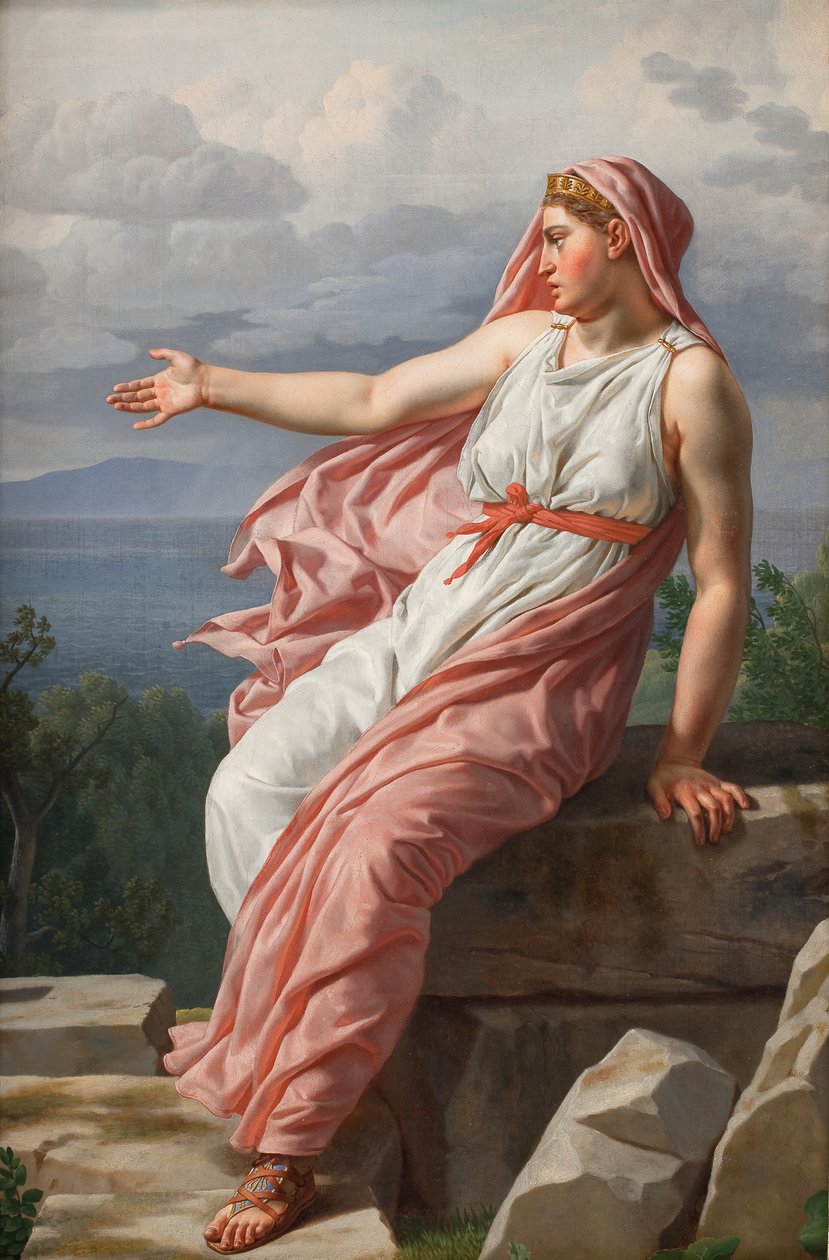 Alcyones farväl till sin make. Från Ovidius Metamorfoser, sång XI av Christoffer Wilhelm Eckersberg
