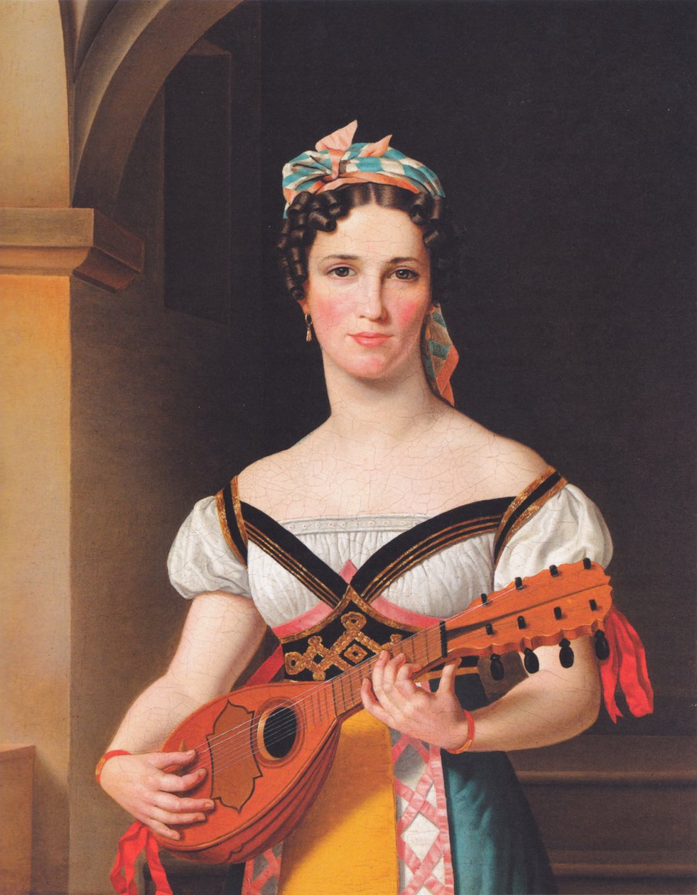 Danska: Den tyska sångerskan Emilie Pohlmann som Preciosa Den tyska sångerskan Emilie Pohlmann som Preciosa. av Christoffer Wilhelm Eckersberg