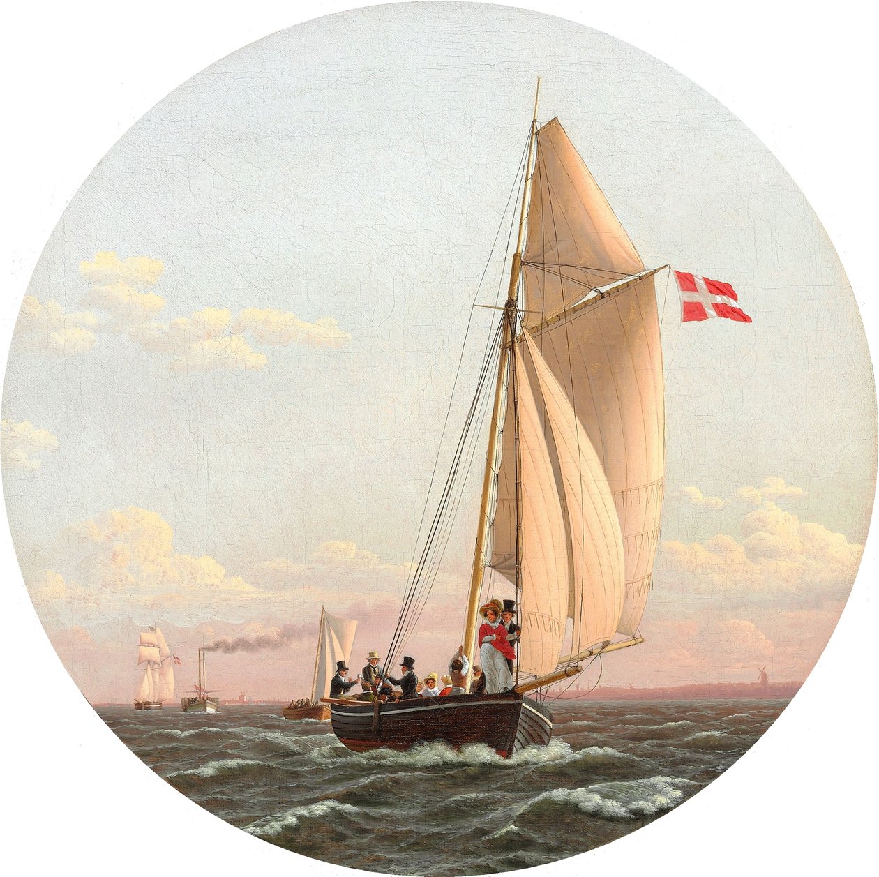 Danska: Segling från Köpenhamn till Charlottenlund Segling från Köpenhamn till Charlottenlund av Christoffer Wilhelm Eckersberg
