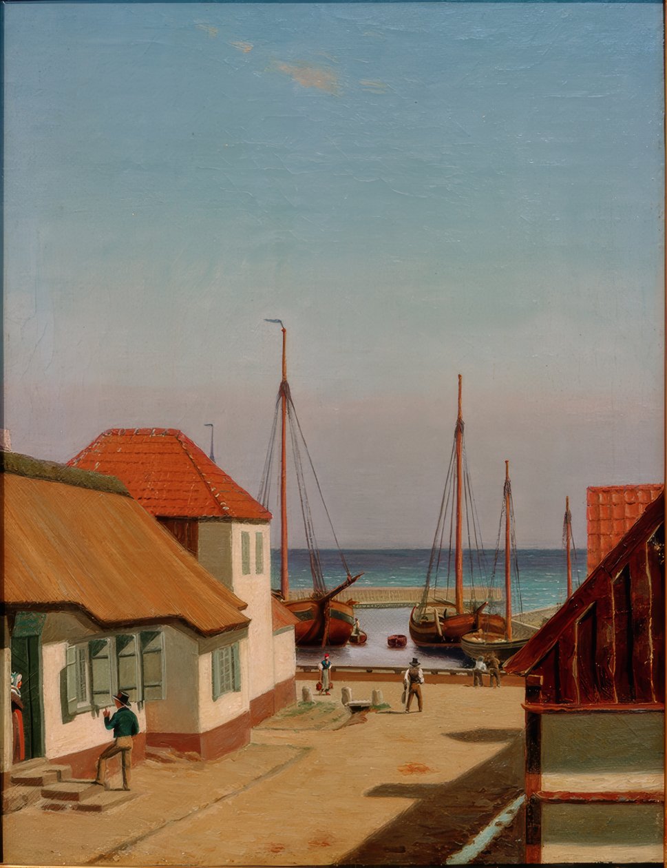 Dragoers hamn av Christoffer Wilhelm Eckersberg