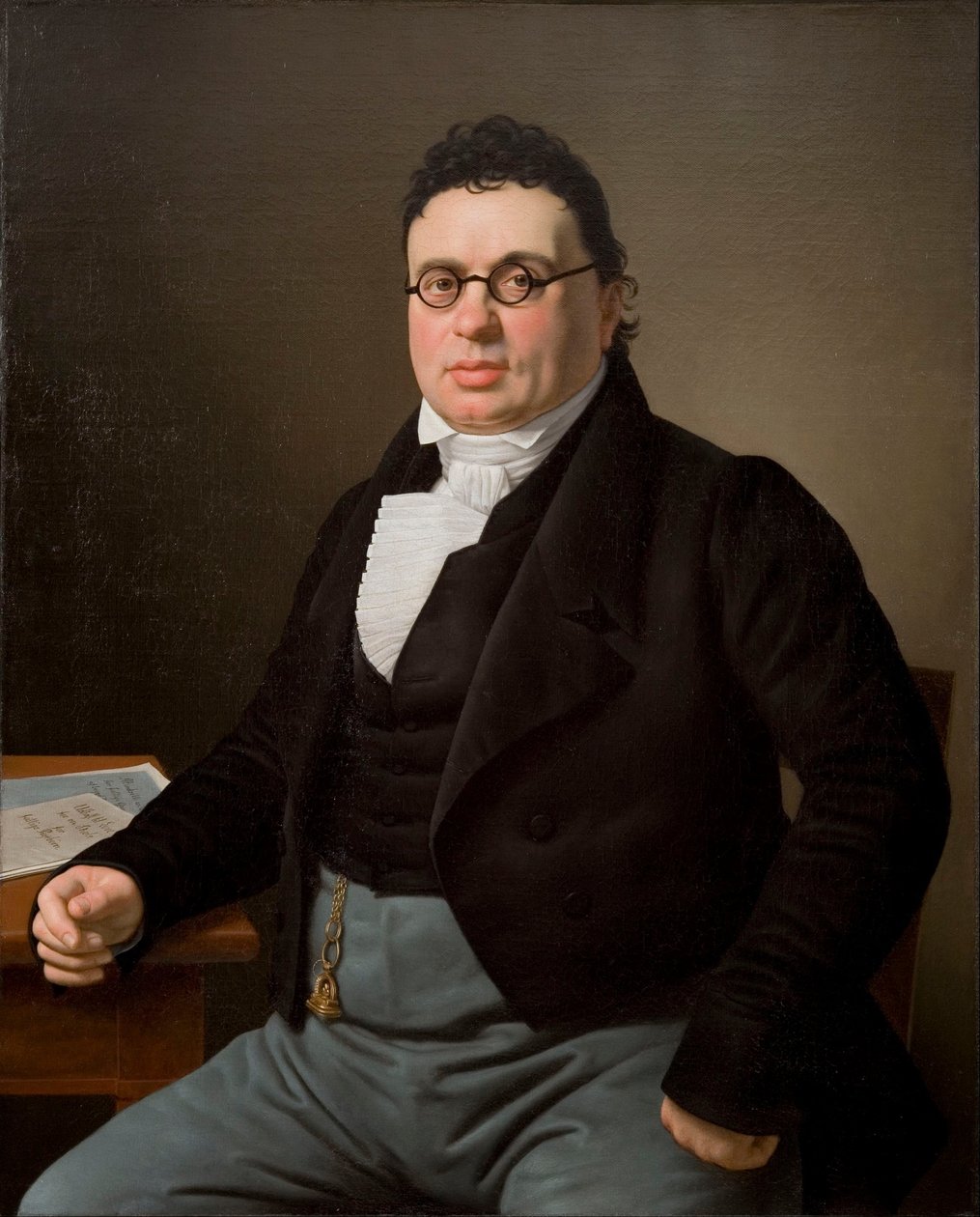 Porträtt av köpmannen Joseph Raphael av Christoffer Wilhelm Eckersberg