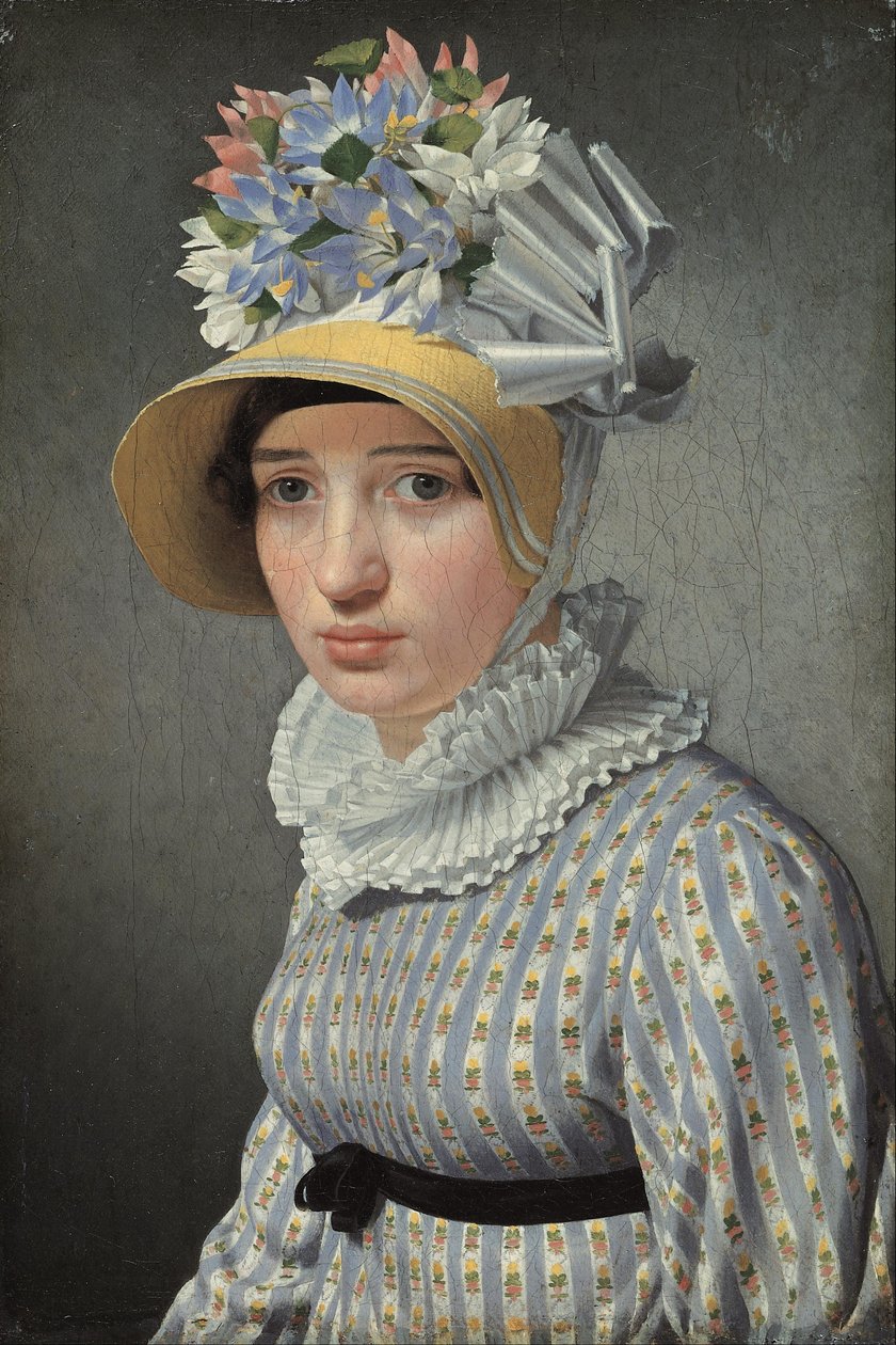 Porträtt av modellen Maddalena eller Anna Maria Uhden av Christoffer Wilhelm Eckersberg