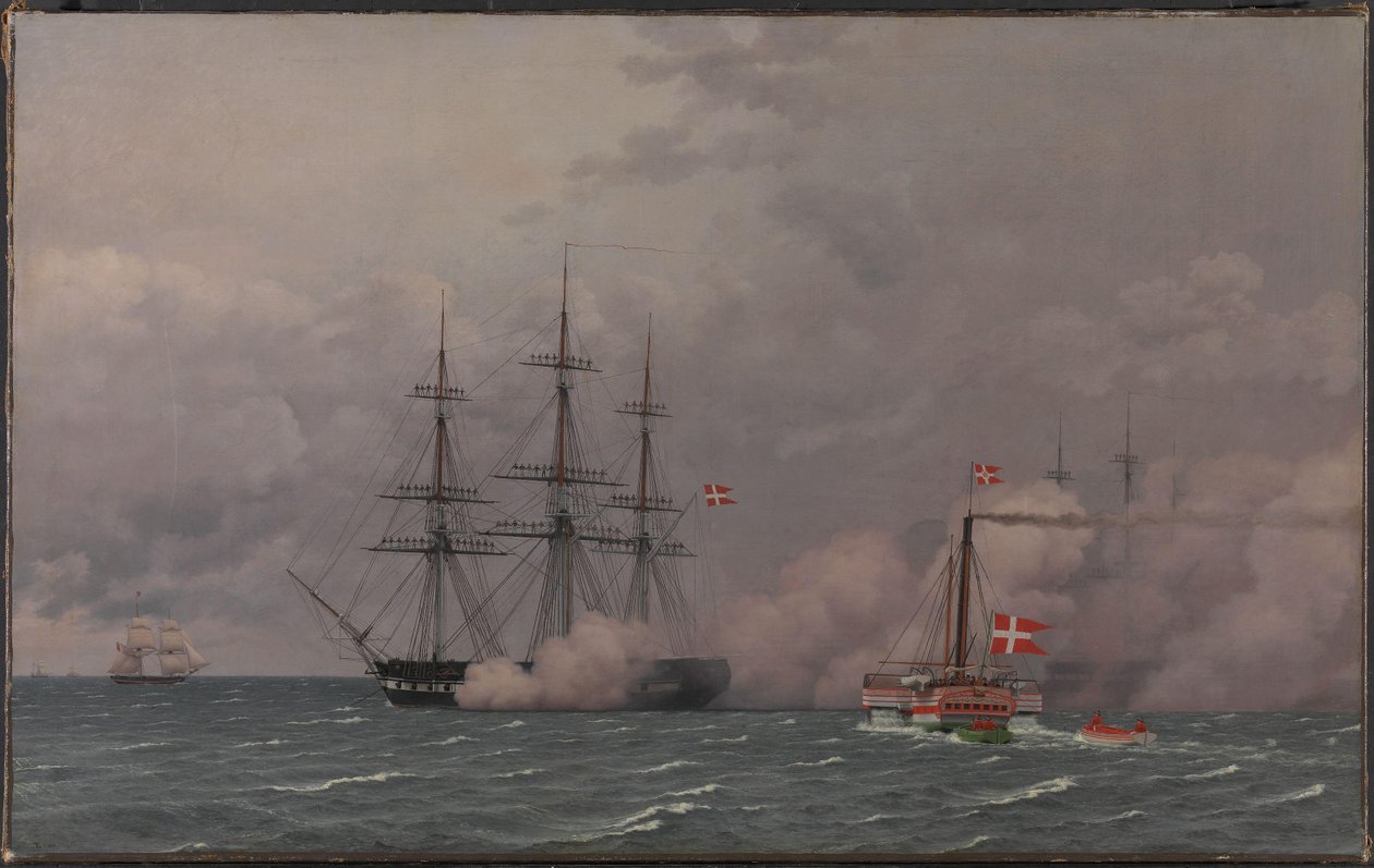 Köpenhamns hamn den 1 maj 1832 av Christoffer Wilhelm Eckersberg