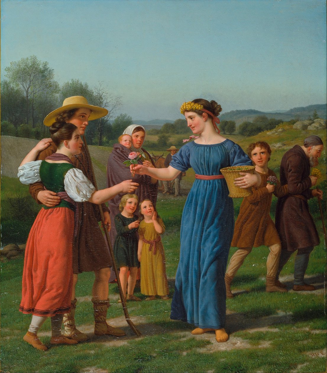 "Jungfrun från fjärran" Från dikten av Schiller av Christoffer Wilhelm Eckersberg