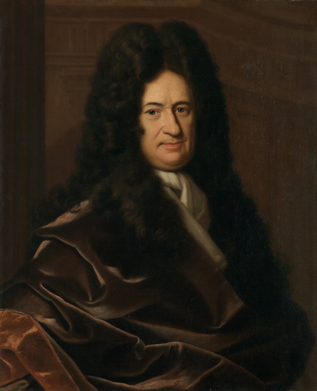 Bildnis des Philosophen Gottfried Wilhelm Freiherr von Leibniz  av Christoph Bernhard Francke