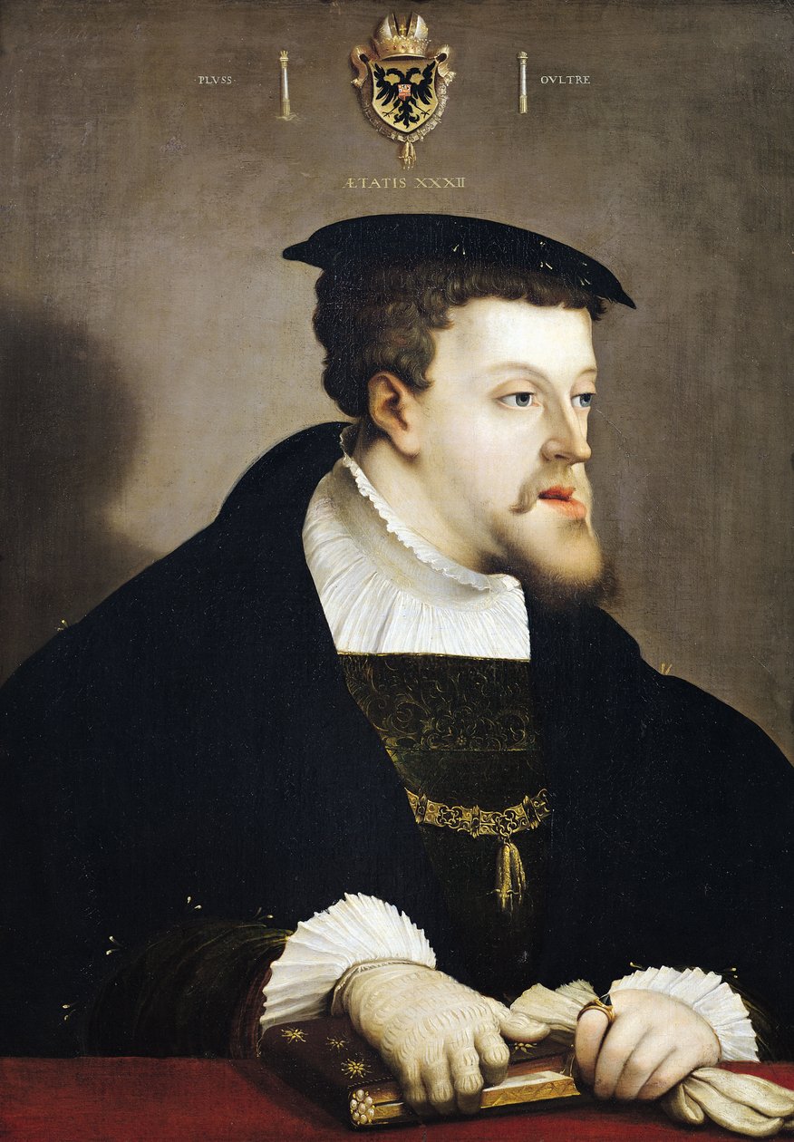 Karl V (1500-58) Helige romerske kejsare av Christoph Amberger