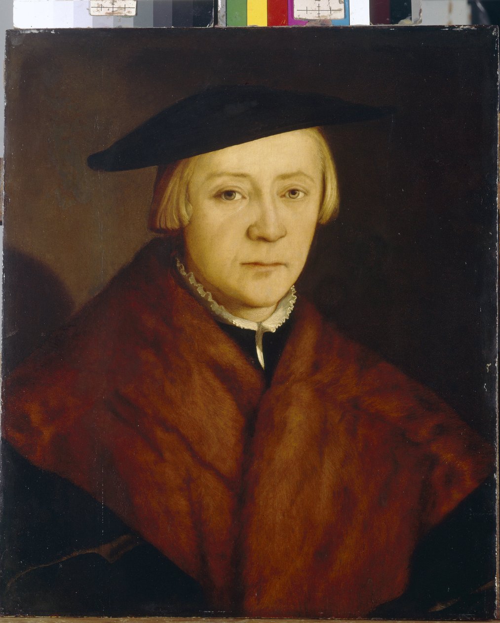 Porträtt av en man (Porträtt av en man). Målning av Christophe Amberger (cirka 1500-1562), olja på trä, efter 1548. Tysk konst av Christoph Amberger