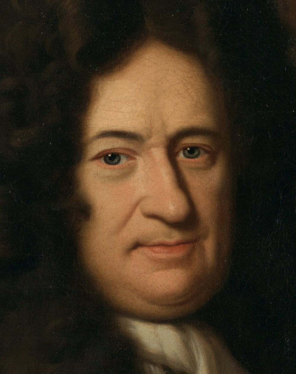Tyska: Porträtt av filosofen Gottfried Wilhelm Freiherr von Leibniz Porträtt av Gottfried Leibniz (1646-1716), tysk filosof av Christoph Bernhard Francke