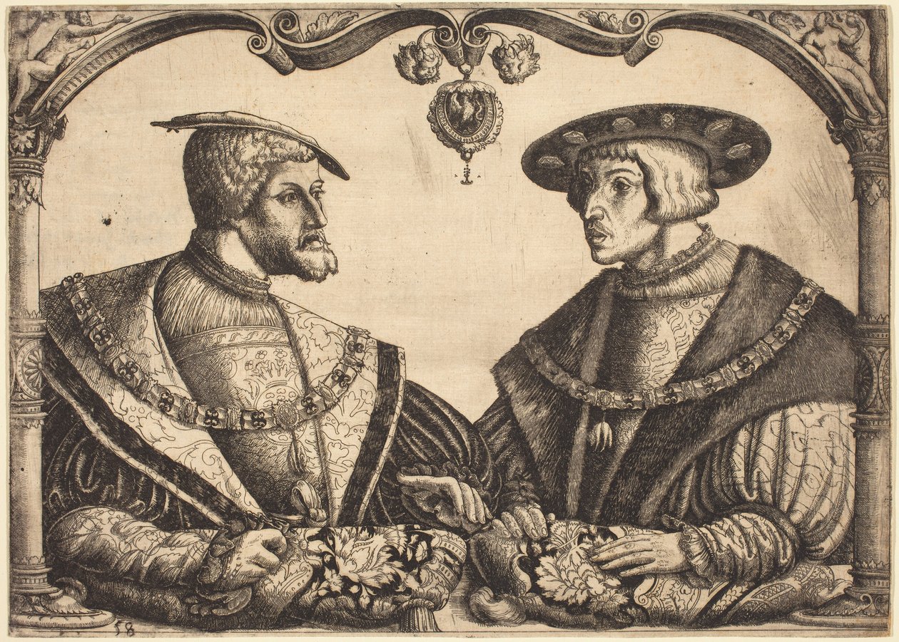 Kejsarna Karl V och Ferdinand I av Christoph Bockstorfer