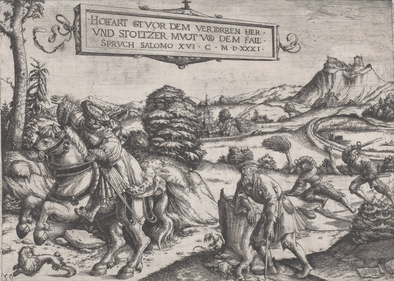 Stolthet går före ett fall, 1531. av Christoph Bockstorffer