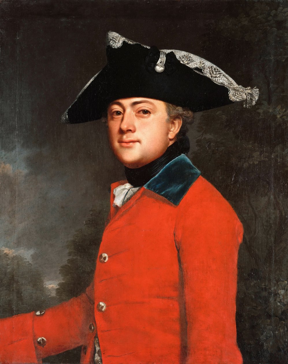 Tyska: Brigadmajor Georg Heinrich von Berenhorst (1733-1814) Brigadmajor Georg Heinrich Beerhorst av Christoph Friedrich Reinhold Lisiewski
